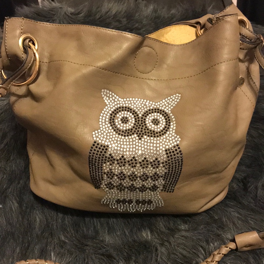 Vegan leather “ my owl bag” all in one bag